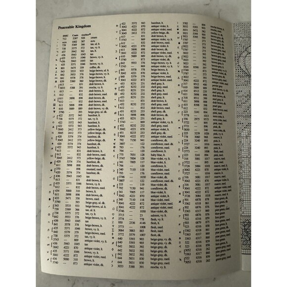 Peaceable Kingdom Cross Stitch Pattern Teresa Wentzler Leaflet #2249 - Picture 3 of 4